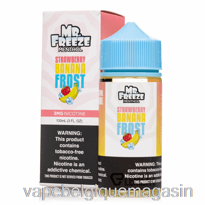 Vape Belgique Fraise Banane Frost - Mr Freeze - 100ml 6mg